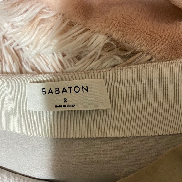 Babaton hopper suede tan skirt - Picture 4 of 4